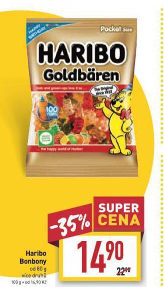 Billa Haribo bonbony nabídka