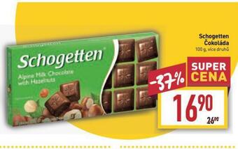 Billa Schogetten čokoláda nabídka