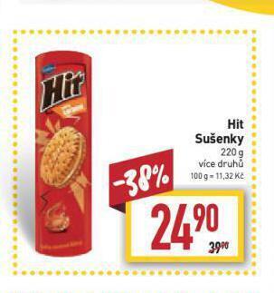 Billa Hit sušenky nabídka