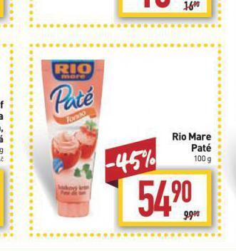 Billa Rio mare paté nabídka