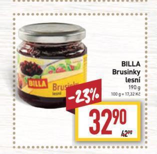 Billa Brusinky nabídka