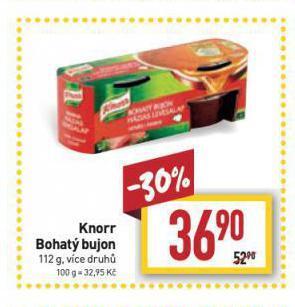 Billa Knorr bohatý bujon nabídka
