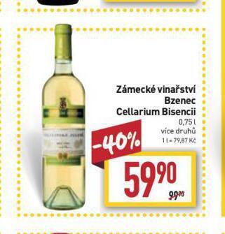 Billa Zámecké vinařství bzenec nabídka