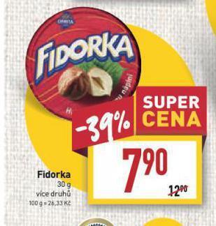 Billa Fidorka nabídka
