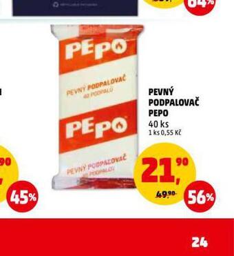 Penny Market Pepo pevný podpalovač nabídka