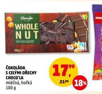 Penny Market Čokoláda s celými ořechy choco´la nabídka