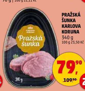 Penny Market Pražská šunka karlova koruna, 340 g nabídka