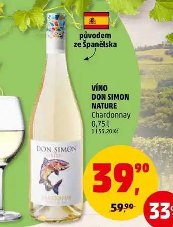 Penny Market Víno don simon nature chardonnay, 0,75 l nabídka