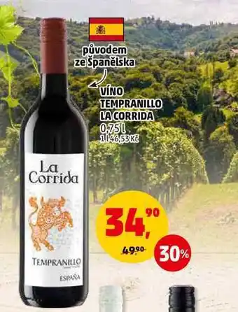 Penny Market Víno tempranillo la corrida, 0,75 l nabídka