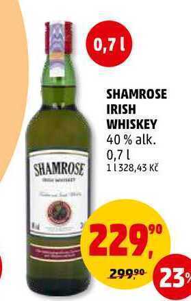 Penny Market Shamrose irish whiskey, 0,7 l nabídka
