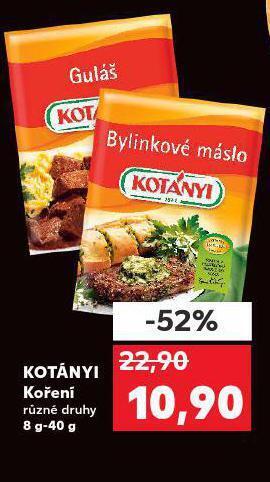 Kaufland Kotányi koření nabídka