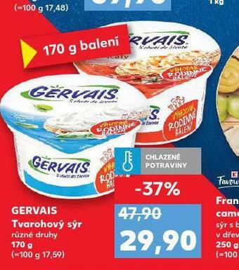 Kaufland Gervais tvarohový sýr nabídka