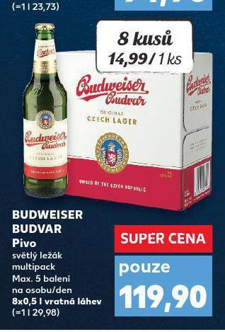 Kaufland Pivo budweiser budvar original nabídka