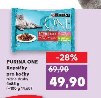 Kaufland Purina one kapsičky pro kočky nabídka
