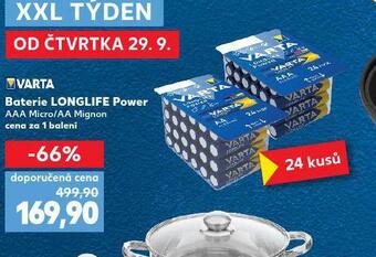 Kaufland Varta baterie nabídka