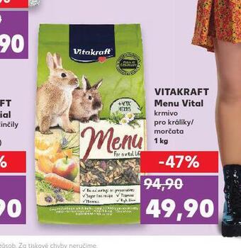 Kaufland Vitakraft menu vital krmivo pro králíky / morčata nabídka