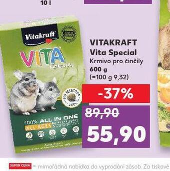 Kaufland Vitakraft vita speciál krmivo pro činčily nabídka