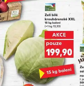 Kaufland Zelí bílé krouhané xxl nabídka