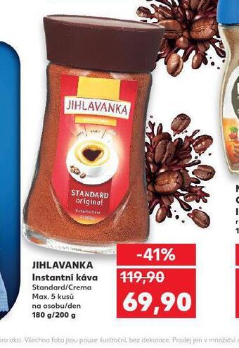 Kaufland Jihlavanka instantní káva nabídka