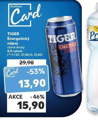 Kaufland Tiger energetický nápoj nabídka