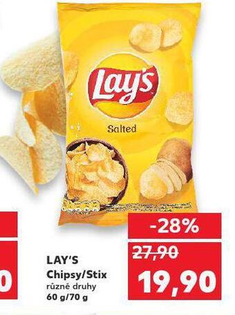 Kaufland Lay´s chipsy / stix nabídka