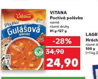 Kaufland Vitana poctivá polévka nabídka
