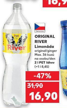 Kaufland Original river limonáda nabídka