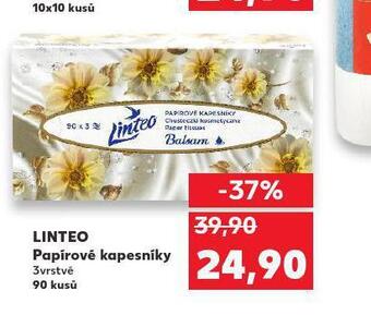 Kaufland Linteo papírové kapesníky nabídka