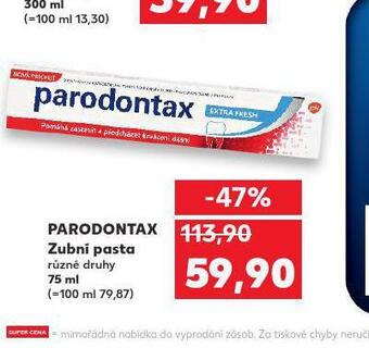 Kaufland Parodontax zubní pasta nabídka