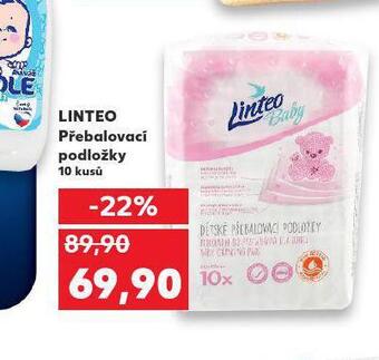 Kaufland Linteo přebalovací podložky nabídka