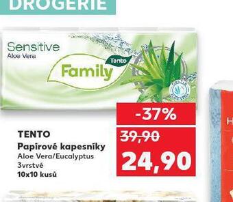 Kaufland Tento papírové kapesníky nabídka