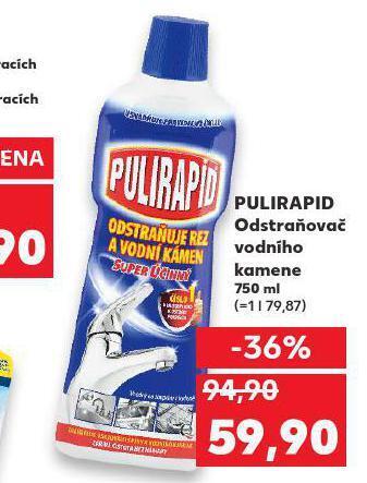 Kaufland Pulirapid odstraňovač vodního kamene nabídka
