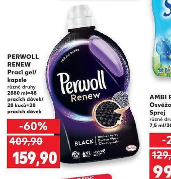 Kaufland Perwoll renew prací gel / kapsle nabídka