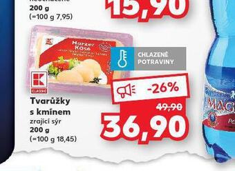 Kaufland Tvarůžky s kmínem nabídka