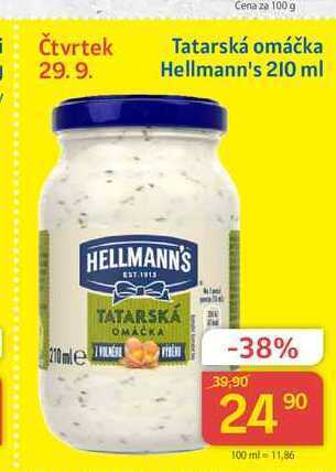 Kubík potraviny Hellmann's tatarská omáčka 210 ml nabídka