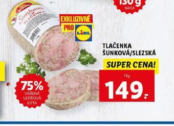 Lidl Tlačenka šunková / slezská nabídka