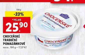 Lidl Choceňské tradiční pomazánkové nabídka