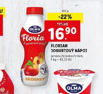 Lidl Florian jogurtový nápoj nabídka