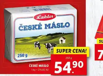 Lidl České máslo nabídka