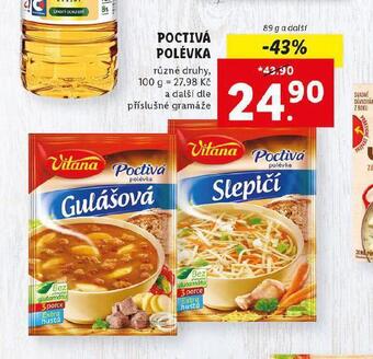 Lidl Poctivá polévka nabídka