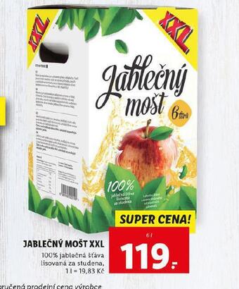 Lidl Jablečný mošt xxl nabídka
