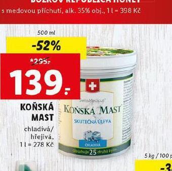 Lidl Koňská mast nabídka