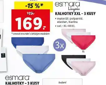 Lidl Kalhotky xxl nabídka
