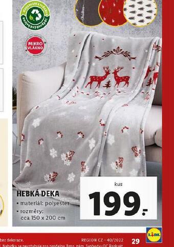 Lidl Hebká deka nabídka