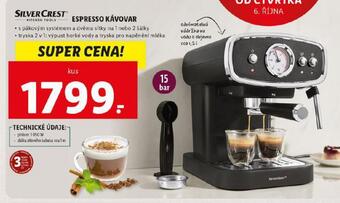 Lidl Espresso kávovar nabídka