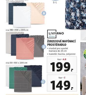 Lidl Žerzejové napínací prostěradlo 140-160 x 200 cm nabídka