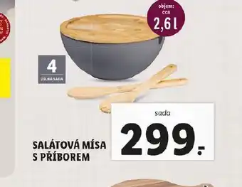 Lidl Salátová mísa s příborem nabídka