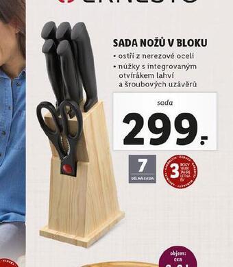 Lidl Sada nožů v bloku nabídka