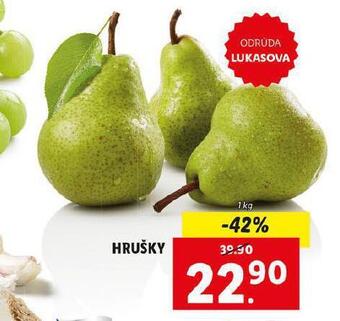 Lidl Hrušky nabídka