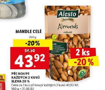 Lidl Mandle celé nabídka